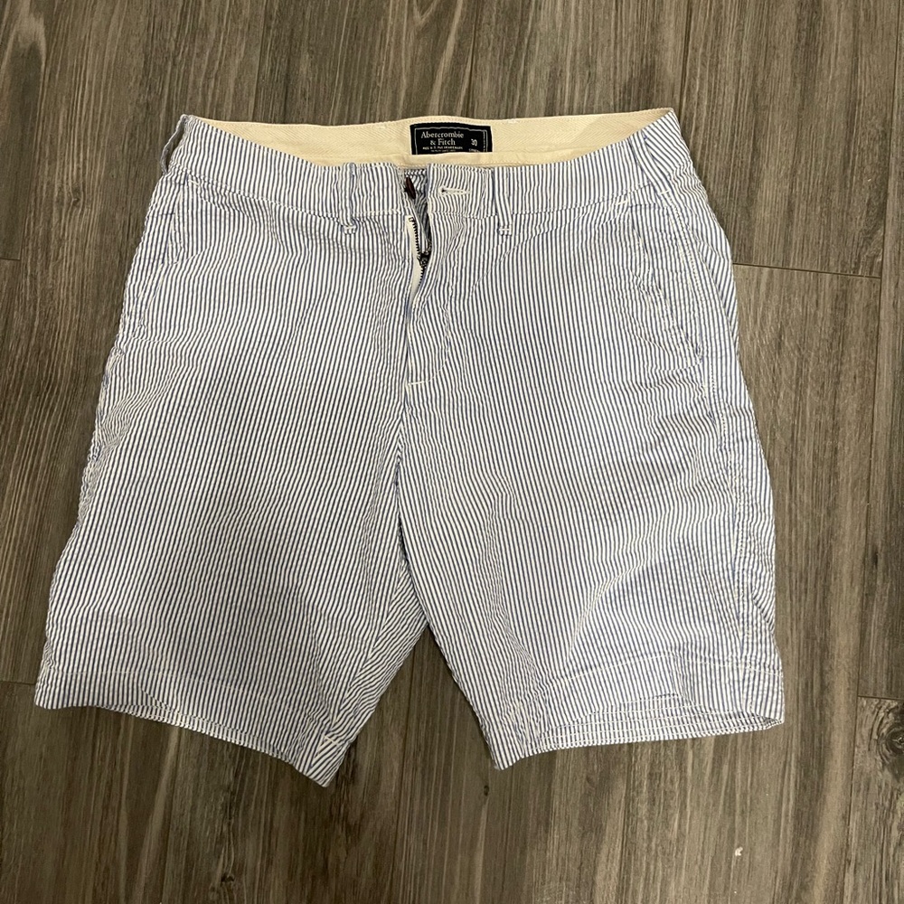 Blue Striped Men’s Abercrombie & Fitch Shorts